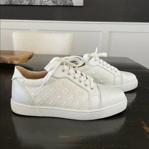 Christian Louboutin Vieira Floral sneaker tennis shoe 36 1/2